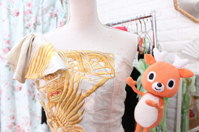 もちいどの夢CUBEにある、着物や反物リメイク服のお店「着物リメイク Chizu Nakajima」